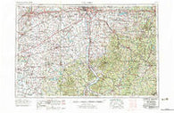 Columbus Ohio Historical topographic map, 1:250000 scale, 1 X 2 Degree, Year 1967