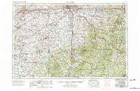 Columbus Ohio Historical topographic map, 1:250000 scale, 1 X 2 Degree, Year 1967