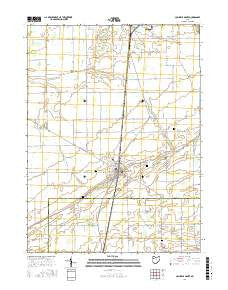 Columbus Grove Ohio Current topographic map, 1:24000 scale, 7.5 X 7.5 Minute, Year 2016