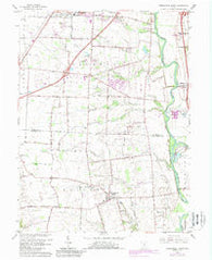 Commercial Point Ohio Historical topographic map, 1:24000 scale, 7.5 X 7.5 Minute, Year 1966