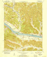 Concord Kentucky Historical topographic map, 1:24000 scale, 7.5 X 7.5 Minute, Year 1951