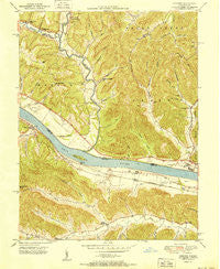 Concord Kentucky Historical topographic map, 1:24000 scale, 7.5 X 7.5 Minute, Year 1951