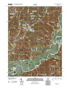 Conesville Ohio Historical topographic map, 1:24000 scale, 7.5 X 7.5 Minute, Year 2010