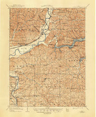 Conesville Ohio Historical topographic map, 1:62500 scale, 15 X 15 Minute, Year 1910