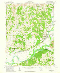 Conesville Ohio Historical topographic map, 1:24000 scale, 7.5 X 7.5 Minute, Year 1962