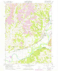 Conesville Ohio Historical topographic map, 1:24000 scale, 7.5 X 7.5 Minute, Year 1962
