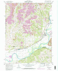 Conesville Ohio Historical topographic map, 1:24000 scale, 7.5 X 7.5 Minute, Year 1962