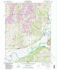 Conesville Ohio Historical topographic map, 1:24000 scale, 7.5 X 7.5 Minute, Year 1994