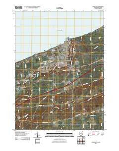 Conneaut Ohio Historical topographic map, 1:24000 scale, 7.5 X 7.5 Minute, Year 2010
