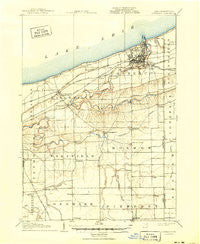 Conneaut Ohio Historical topographic map, 1:62500 scale, 15 X 15 Minute, Year 1906