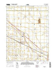 Convoy Ohio Current topographic map, 1:24000 scale, 7.5 X 7.5 Minute, Year 2016