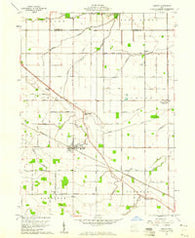 Convoy Ohio Historical topographic map, 1:24000 scale, 7.5 X 7.5 Minute, Year 1960