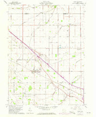 Convoy Ohio Historical topographic map, 1:24000 scale, 7.5 X 7.5 Minute, Year 1960