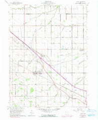 Convoy Ohio Historical topographic map, 1:24000 scale, 7.5 X 7.5 Minute, Year 1960