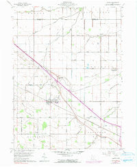Convoy Ohio Historical topographic map, 1:24000 scale, 7.5 X 7.5 Minute, Year 1960