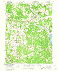 Coolville Ohio Historical topographic map, 1:24000 scale, 7.5 X 7.5 Minute, Year 1960