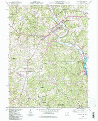 Coolville Ohio Historical topographic map, 1:24000 scale, 7.5 X 7.5 Minute, Year 1994