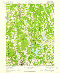 Corning Ohio Historical topographic map, 1:24000 scale, 7.5 X 7.5 Minute, Year 1961