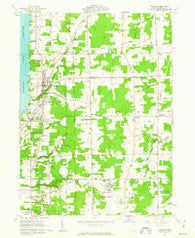 Cortland Ohio Historical topographic map, 1:24000 scale, 7.5 X 7.5 Minute, Year 1961