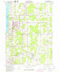 Cortland Ohio Historical topographic map, 1:24000 scale, 7.5 X 7.5 Minute, Year 1961