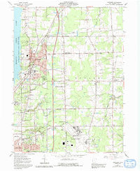 Cortland Ohio Historical topographic map, 1:24000 scale, 7.5 X 7.5 Minute, Year 1961