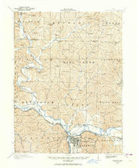 Coshocton Ohio Historical topographic map, 1:62500 scale, 15 X 15 Minute, Year 1913