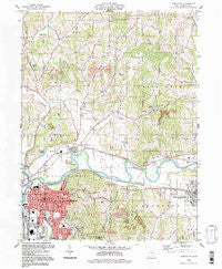 Coshocton Ohio Historical topographic map, 1:24000 scale, 7.5 X 7.5 Minute, Year 1994