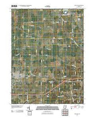 Crestline Ohio Historical topographic map, 1:24000 scale, 7.5 X 7.5 Minute, Year 2010