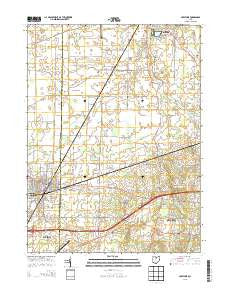 Crestline Ohio Historical topographic map, 1:24000 scale, 7.5 X 7.5 Minute, Year 2013