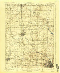 Crestline Ohio Historical topographic map, 1:62500 scale, 15 X 15 Minute, Year 1915