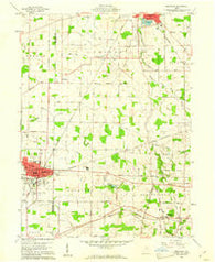 Crestline Ohio Historical topographic map, 1:24000 scale, 7.5 X 7.5 Minute, Year 1960