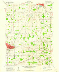 Crestline Ohio Historical topographic map, 1:24000 scale, 7.5 X 7.5 Minute, Year 1960