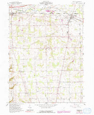 Creston Ohio Historical topographic map, 1:24000 scale, 7.5 X 7.5 Minute, Year 1961
