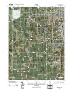 Cridersville Ohio Historical topographic map, 1:24000 scale, 7.5 X 7.5 Minute, Year 2010