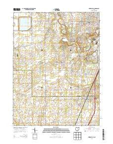 Cridersville Ohio Historical topographic map, 1:24000 scale, 7.5 X 7.5 Minute, Year 2013