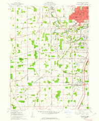 Cridersville Ohio Historical topographic map, 1:24000 scale, 7.5 X 7.5 Minute, Year 1961