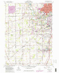 Cridersville Ohio Historical topographic map, 1:24000 scale, 7.5 X 7.5 Minute, Year 1961