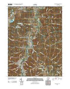 Crooksville Ohio Historical topographic map, 1:24000 scale, 7.5 X 7.5 Minute, Year 2010
