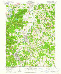 Crooksville Ohio Historical topographic map, 1:24000 scale, 7.5 X 7.5 Minute, Year 1961