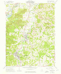 Crooksville Ohio Historical topographic map, 1:24000 scale, 7.5 X 7.5 Minute, Year 1961