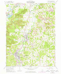 Crooksville Ohio Historical topographic map, 1:24000 scale, 7.5 X 7.5 Minute, Year 1961