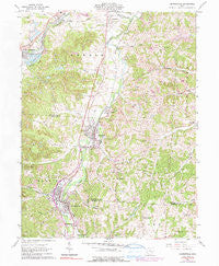 Crooksville Ohio Historical topographic map, 1:24000 scale, 7.5 X 7.5 Minute, Year 1961