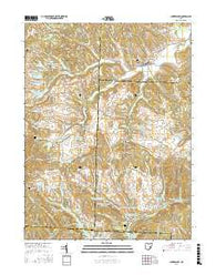 Cumberland Ohio Current topographic map, 1:24000 scale, 7.5 X 7.5 Minute, Year 2016