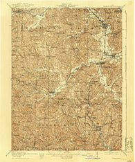 Cumberland Ohio Historical topographic map, 1:62500 scale, 15 X 15 Minute, Year 1911