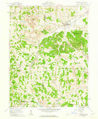 Cumberland Ohio Historical topographic map, 1:24000 scale, 7.5 X 7.5 Minute, Year 1961