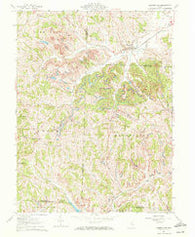 Cumberland Ohio Historical topographic map, 1:24000 scale, 7.5 X 7.5 Minute, Year 1961