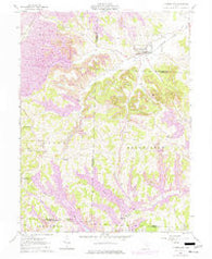 Cumberland Ohio Historical topographic map, 1:24000 scale, 7.5 X 7.5 Minute, Year 1961