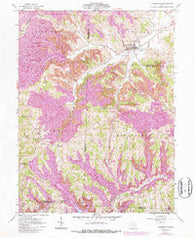 Cumberland Ohio Historical topographic map, 1:24000 scale, 7.5 X 7.5 Minute, Year 1961