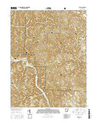 Cutler Ohio Current topographic map, 1:24000 scale, 7.5 X 7.5 Minute, Year 2016