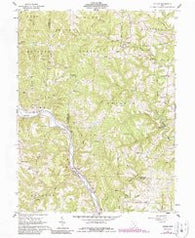 Cutler Ohio Historical topographic map, 1:24000 scale, 7.5 X 7.5 Minute, Year 1961